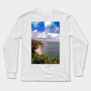 Oddicombe Beach Babbacombe Bay Devon Long Sleeve T-Shirt